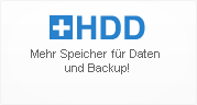 Mehr Speicher für Daten und Backup!