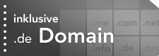.de Domain inklusive